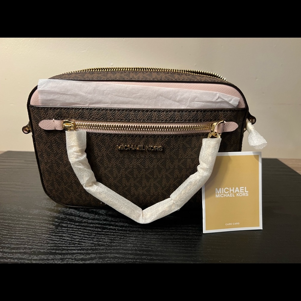 Michael Kors Jet Set Chain Crossbody Powder Blush